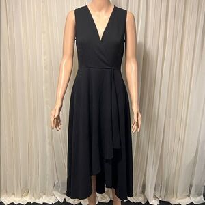 Calvin Klein Elegant Black High-Low Dress